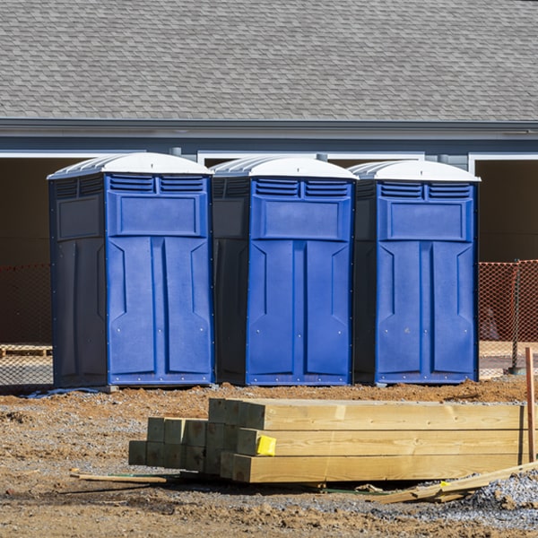 what is the expected delivery and pickup timeframe for the porta potties in Finley WA